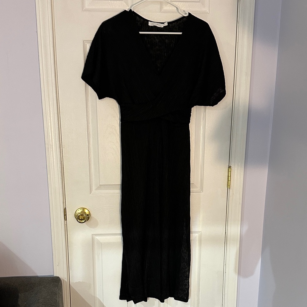 All in Favor Black Maxi Dress M